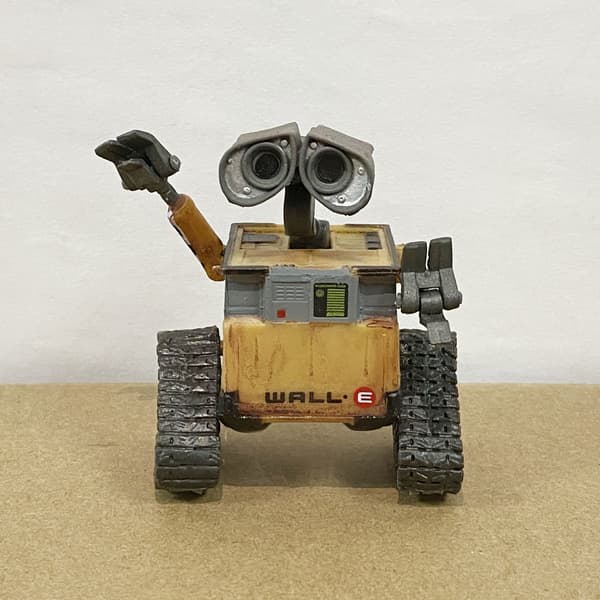 Wall-E Robot Legetøj i Æske Wall-E Eva Populære Håndlavede Ornamenter Old version of Wall-E (color box)
