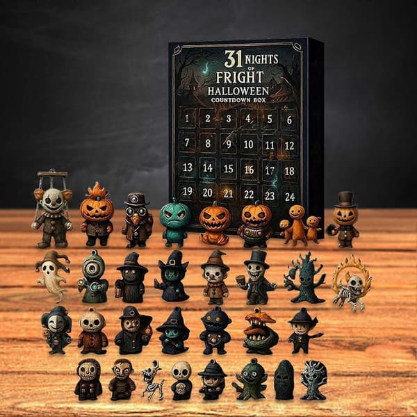 31 nätter av skräck för Halloween Countdown Box 2025 Läskiga dockor samlarobjekt skräckfigurer för semestern 31 Days