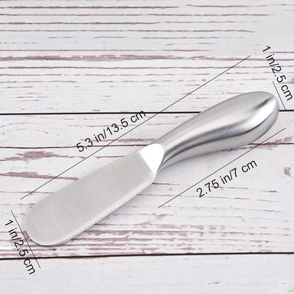 Sæt med 4 smørknive i rustfrit stål 13,5 cm