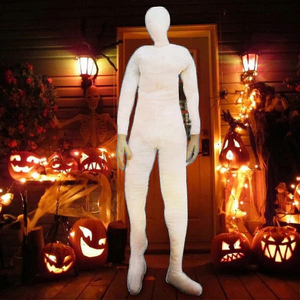 182 cm bevegelig Halloween-dekorasjonsmannekeng med hender