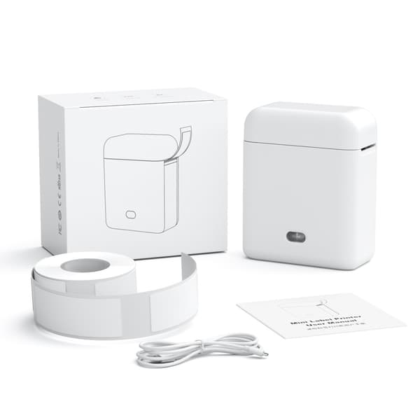 Tagprinter, bærbar Bluetooth mini-størrelse termisk håndskrift dagbog prismærke intelligent sticky note maskine organizer