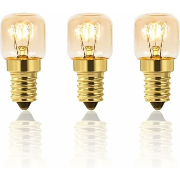 3-pak 25W Dæmpbar Ovnlampe, E14 T22, 25W Glødepære, H