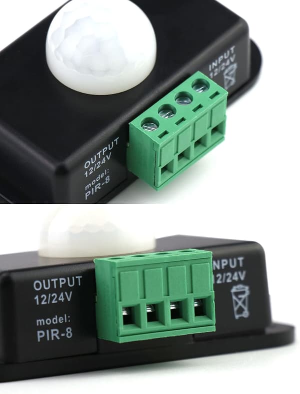 Infrarød bevægelsesdetektor 12V 24V PIR-controller PIR-sensor til LED-strips 2 stk