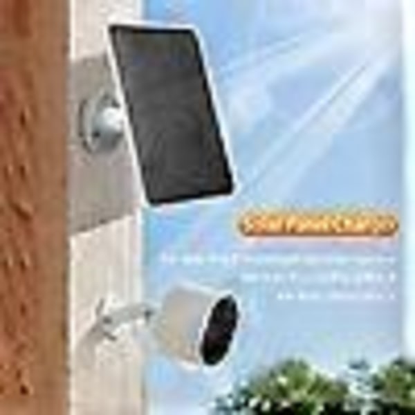 Solpanel til Arlo Pro 4/Ultra 2/Pro 3/Ultra/Pro 5S Overvågningskamera Opladningspanel - Hvid