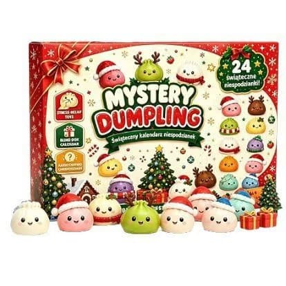 Jule Squishies Adventskalender 2026 – 24-dagers Overraskelsesgaveeske 24-Pack C
