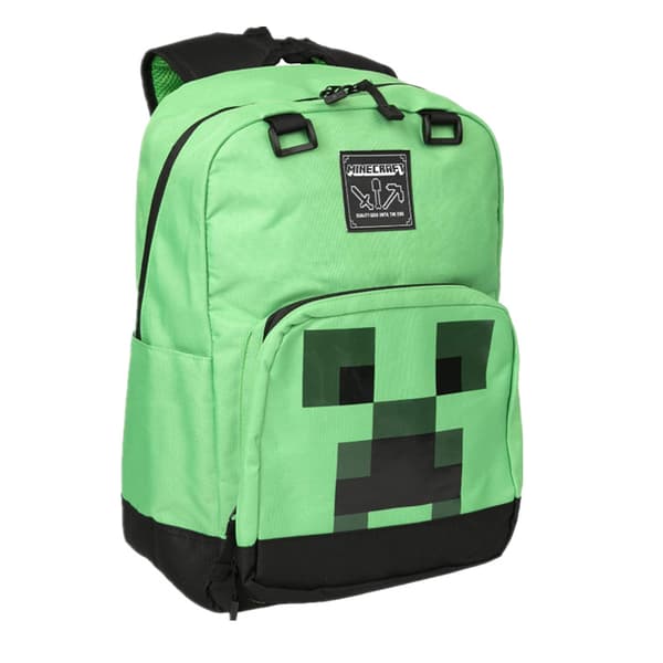 Minecraft ryggsäck creeper ender drake fackla diamant hacka junior högstadieelever barns ryggsäck Creeper Facebook Pack