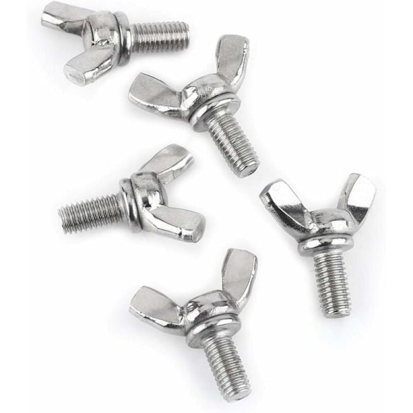25 stk vingemutter M6 X25 mm vingeskrue med metrisk bolt 304 rustfritt stål