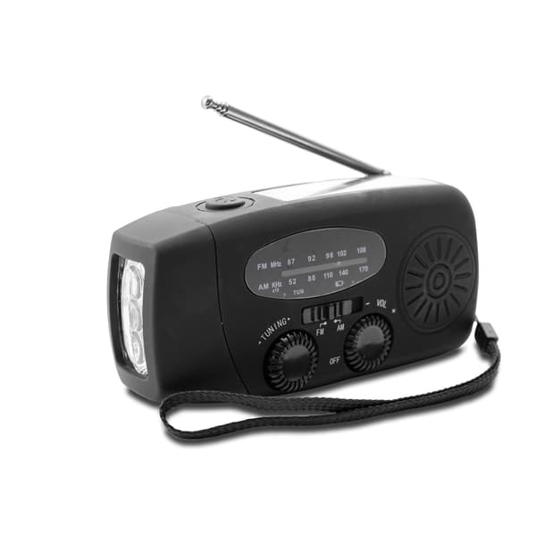 Dynamoradio med solcellelader, nødradio og strøm 270 Endast vevradio