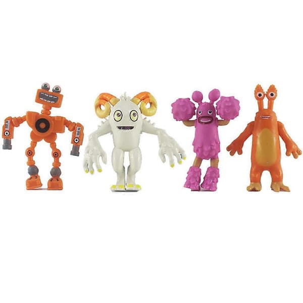 13-delt My Singing Monsters Mini Figursett, Wubbox Noggin Toe Jammer Modeller Dekorasjon Gutter Jenter Bursdagsgave