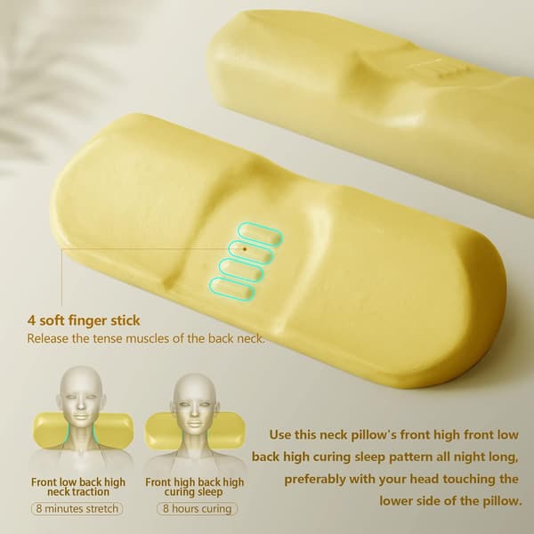 Nackkudde för sömn, memory foam-kudde för lindring av stel nacksmärta, nackkudde för smärtlindring (mörkgrå)
