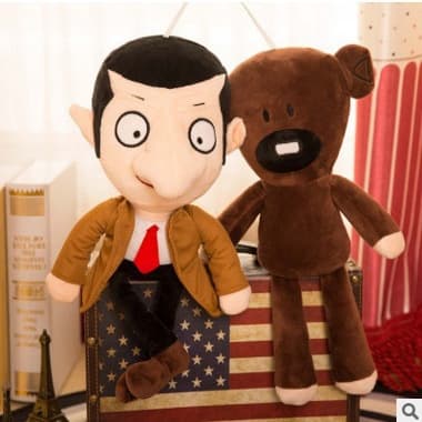 Tecknad Mr. Bean Teddybjörn Plyschleksak Bean Bear Docka Mr. Bean 30cm