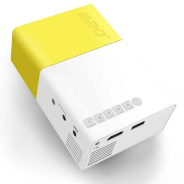 Bærbar Projektor YG300 LED 3,5 mm Lyd HDMI USB Mini