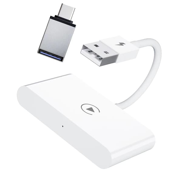 Kablet til trådløs CarPlay-adapter USB-grensesnitt Plug and Play Glatt Carplay Dongle-boks for iPhone Flat overflate