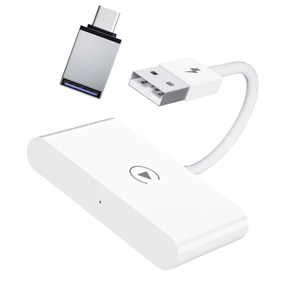 Langallinen langattomaksi CarPlay-sovitin USB-liitäntä Plug and Play -toiminnolla, sujuva Carplay-dongle-laatikko iPhonelle, tasainen pinta