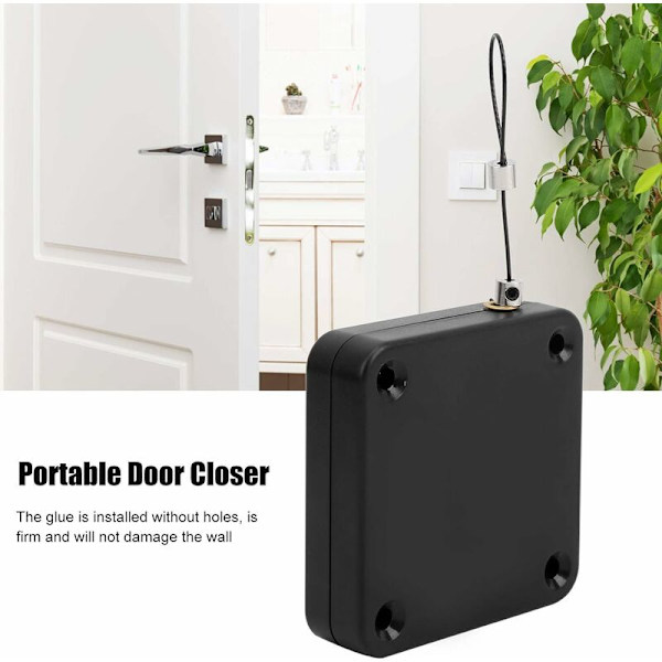 2 stk. Dør Lukker, Punch Free Automatisk Sensor Dør Lukker Sensor