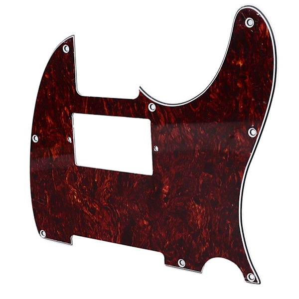 Plektrumskydd för Gitarr PVC Anti-Repor Dekorativt Ljudreducerande Gitarrskyddsplatta för Fender Telecaster Röd white