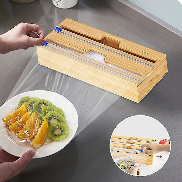 2-i-1 Foliedispenser med Kutter, Tre Foliedispenser for Skuffer, Foliedispenser med Kutter