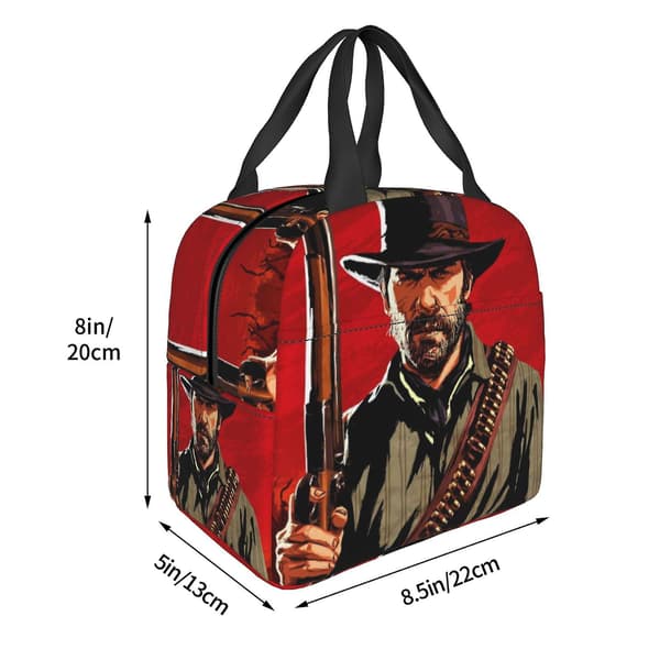 Red Dead Redemption Isolerade Lunchväskor Termisk Lunchlåda Tote Väska Handväska För Kontor Arbete Skola Picknick