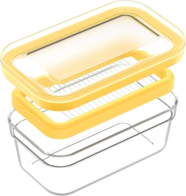 Lufttett smørkutter, smørboks med lokk for kjøleskap (lufttett, medium 280 g)