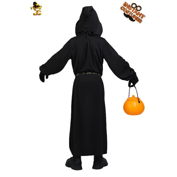 Halloween-cape för barn, pumpaspökmantel för festcosplay scenframträdande, S-L EE932 M/7-9岁 122-134cm