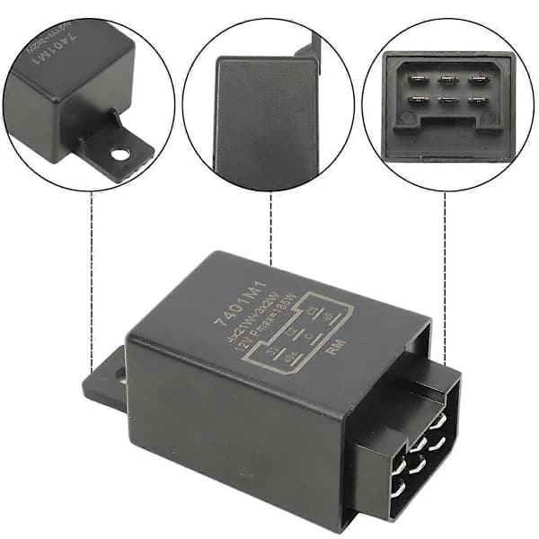 Blinklysrelé Traktorindikatorrelé 12V 21W 335200160 for Traktor Veteranbil Lastebiler