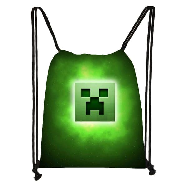 Minecraft Kuntosalikassi Musta musta musta black one size