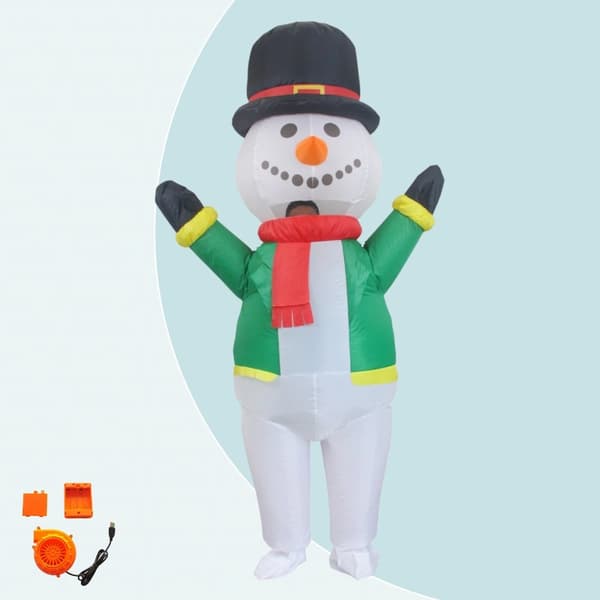 Jule-snemand oppustelig dragt - Maskotkostume til julefrokost og begivenhed Tree branch snowman (150-190cm) One size fits all