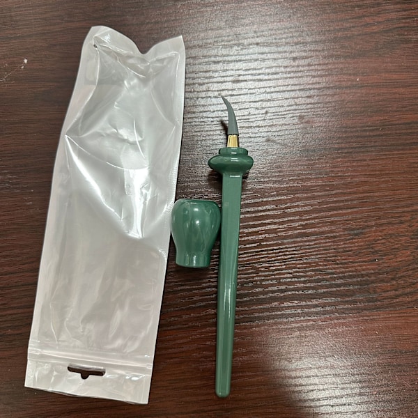 Easy No-SkipEyeliner gjenbrukbar silikon eyeliner børste silikon eyeliner verktøy Green + OP