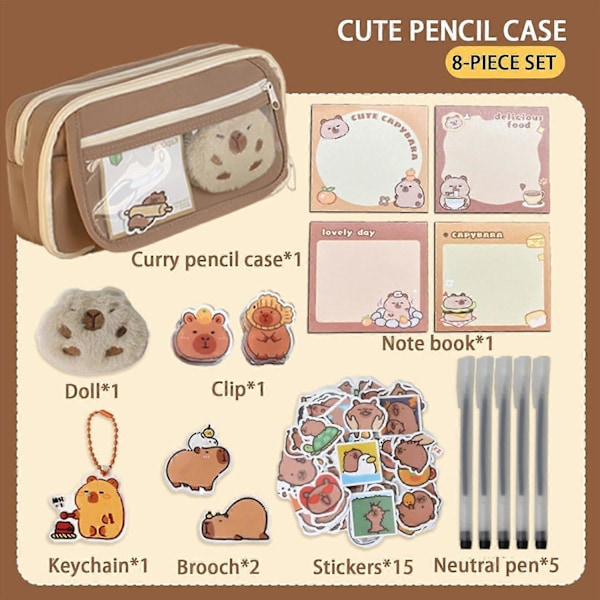 Capybara Plysj Penal, Transparent Penal, Capybara Penal, Capybara