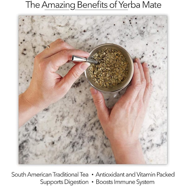 8oz Yerba Mate Gourd Sæt Yerba Mate Kop SORT - høj kvalitet