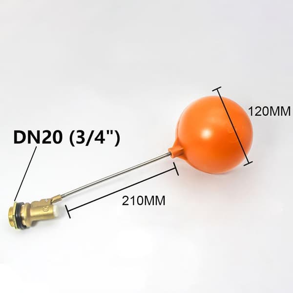 Rund flottørventil med kuleventil 3/4 tommers diameter flottørsensor kuleventil for vanntankpumpe