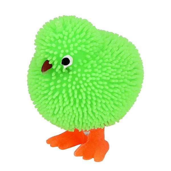 QingHai Søde Kyllinger Squidgy LED Blinkende Pufferbold Klem Stress Relief Børnelegetøj