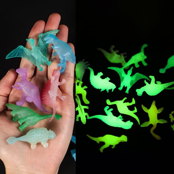 Självlysande Dino Minifigurer, 24-dagars Adventskalender för Barn [JUN] 31