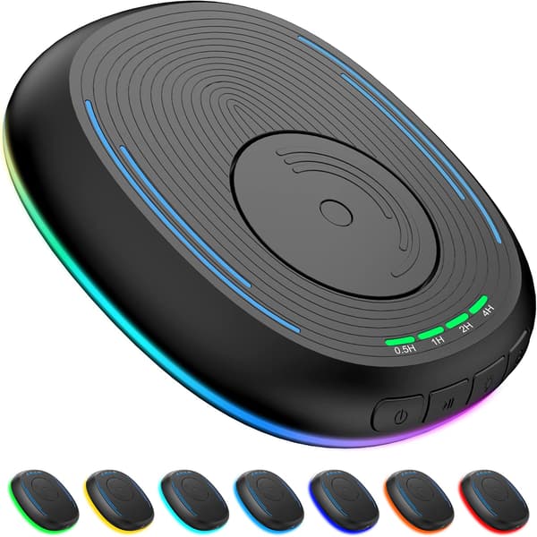 Uoppdagelig Musejiggler med Timer og RGB Pustelys - Svart USB Musebeveger for Datamaskin