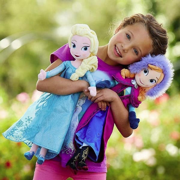 Frozen 2 Prinsesse Elsa og Anna plysdukke Custom 40cm Elsa