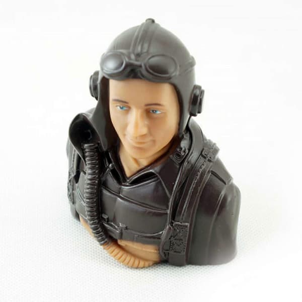 RC Flygplan Skala Figur Pilot leksaker med glas headset och kommunikationsutrustning
