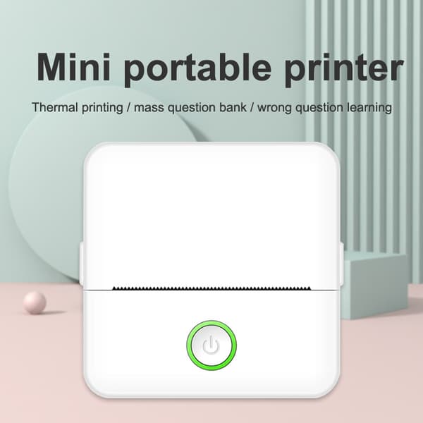 Bærbar Mini Student Feil Lommeskriver Foto Bluetooth Termisk Liten Skriver