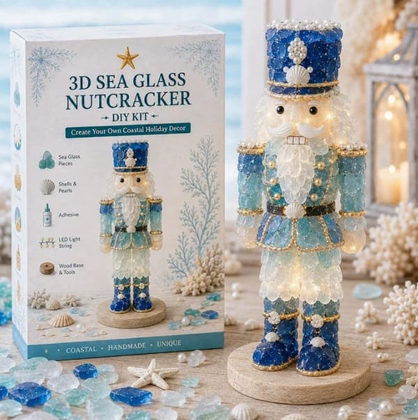 DIY 3D Havsglas Konstkit - Kust- och Julserie D