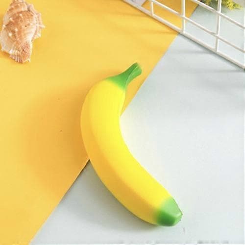 3-pack banan-squishy-leksaker, stresslindrande töjbar bananleksak, sensoriska fidget-leksaker för barn