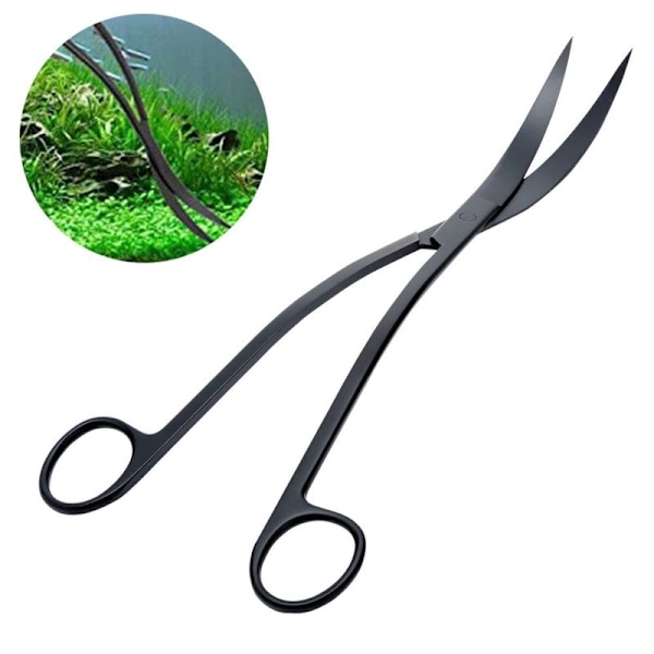 Akvarium Terrarium Saks Karboniseret Rustfrit Stål Sort