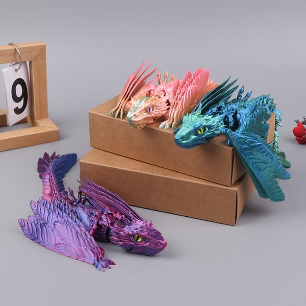 Fjærlett Wyvern Drage 3D-printet Drage Gratis Drage Dr