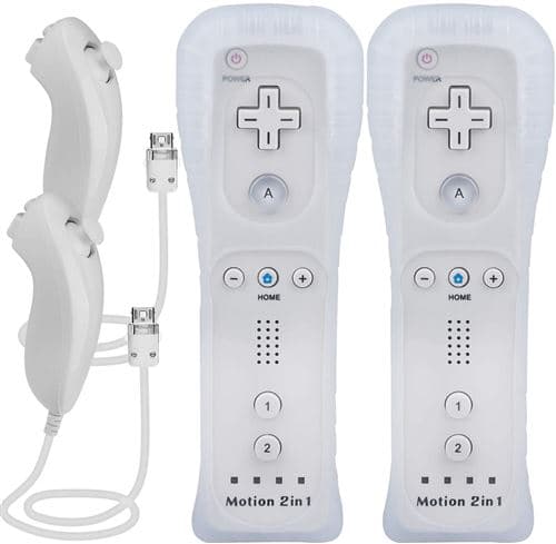 2x 2 i 1 Integreret Wiimote Motion Plus Controller og Nunchuk