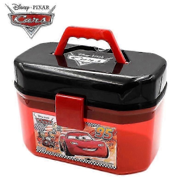 Kannettava säilytyslaatikko Lightning McQueen -autoille, johon mahtuu 30 kaksikerroksista autoa, pysäköintiin, leluihin, lasten lahjapoikiin - ajoneuvolelut