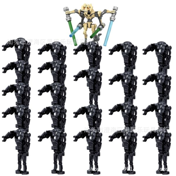 Star Wars stridsrobot soldater barnens byggklossar leksakspåsar 21PCS-H