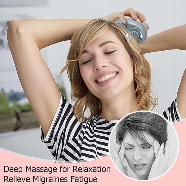 Hårbottenmassage med rött ljusterapi Hårväxtborste Högfrekvent vibration för att förebygga håravfall Black Head Massager för hårbottenvård