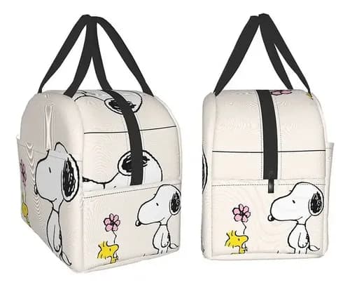 Snoopy Madkasse med Blomsterdesign, Farvebillede Farve