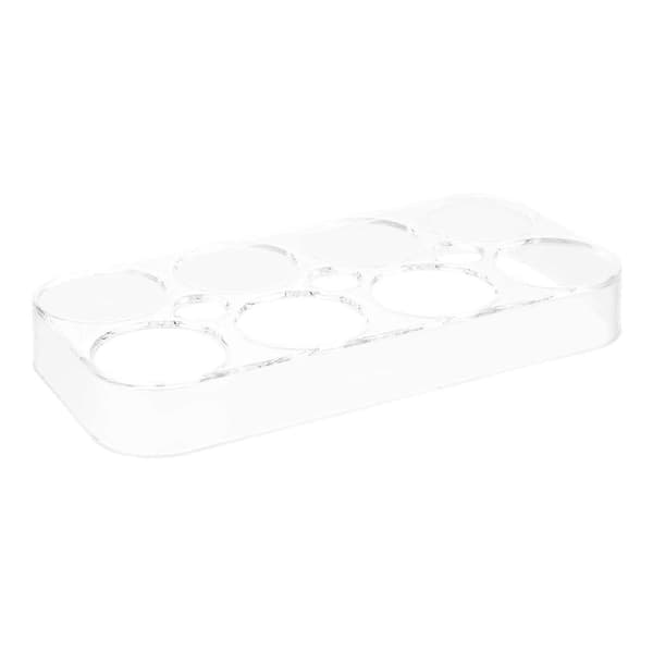 Kjøleskap Egg Oppbevaringsboks Egg Organizer Rektangulær PP Materiale Kjøleskap Kompatibel 17.5x8.4x2cm 1-pakning