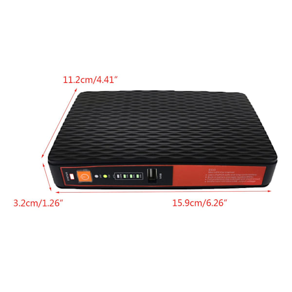 Wifi Router Kamera UPS Litiumbatteri Backup Avbruddsfri Strømforsyning