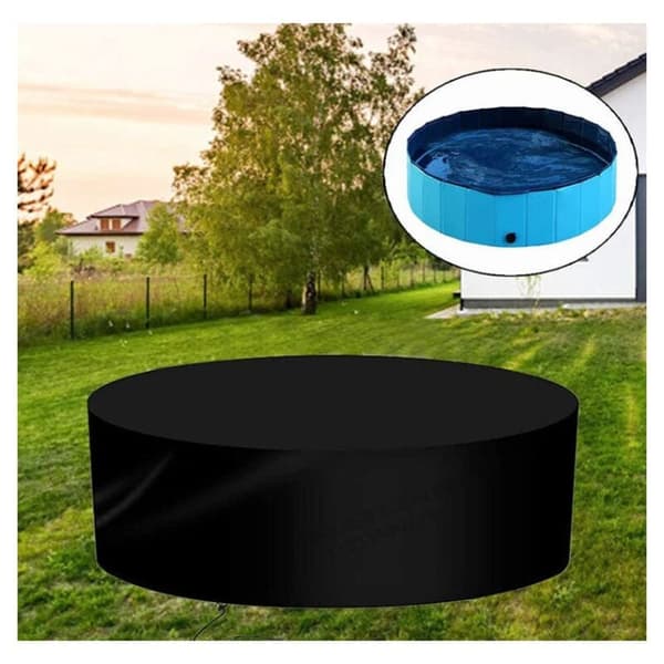 Pyöreä porealtaan suojus 210cm x 30cm, vedenpitävä UV-suoja pölytiivis ulkoallaspeite