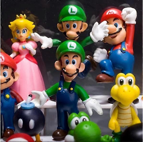 Super Mario 18 Pak Figurer julegaver